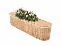 Willow curved end coffin